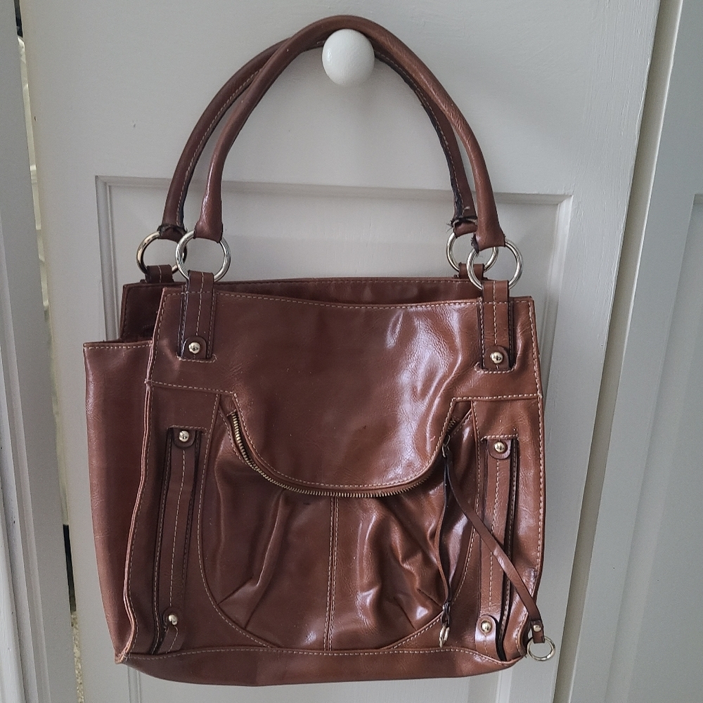 Apt. 9 Kohls Brown Leather Shoulder Bag